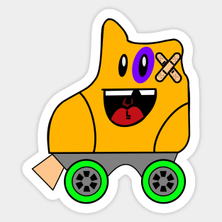 Wheelie Sticker